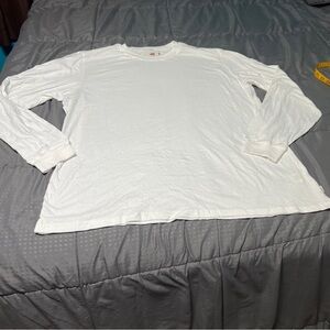 Ugg Men's Long Sleeve Pajama Shirt White Size Xxl Cotton